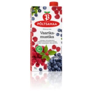 Vadelma-mustikka nektar 1l