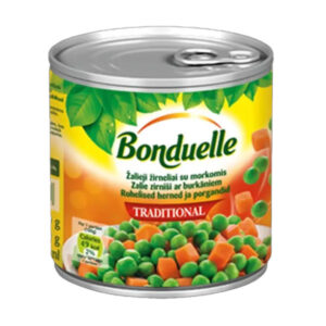BONDUELLE Herne ja porkkanakuutiot 340g