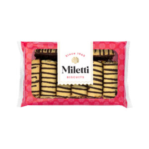 MILETTI Keksit kaakaokasteella ja omenamakuisella 290g