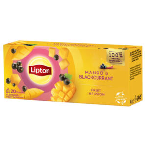 LIPTON Hedelmätee Mango-mustaherukka 20x1,7g 34g