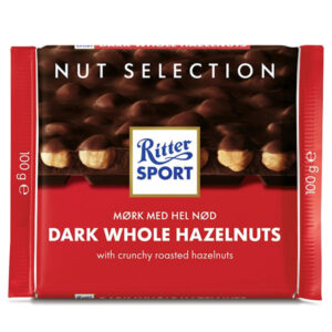 RITTER SPORT Tumma suklaa metsäpähkinöillä 100g