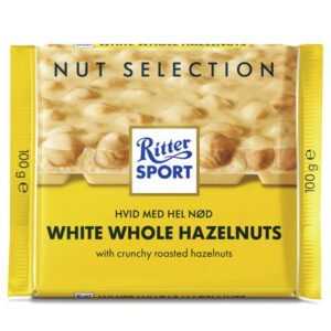 RITTER SPORT Valkosuklaa metsäpähkinöillä 100g