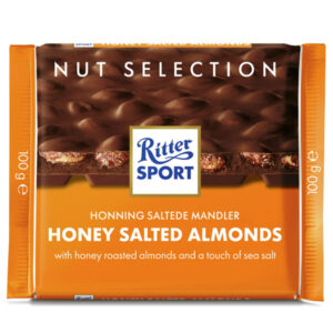 RITTER SPORT Maitosuklaa manteli, hunaja, suola 100g
