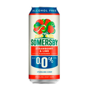 SOMERSBY Mansikka lime lonkero alkoholiton 0,5l