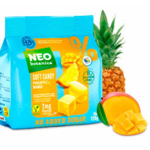 NEObotanica Pehmeät karkit, ananas ja mango, ei lisättyä sokeria 125g
