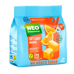 NEObotanica Pehmeät karkit, appelsiini, ei lisättyä sokeria 125g