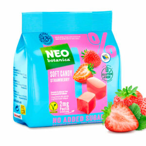 NEObotanica Pehmeät karkit, mansikka, ei lisättyä sokeria 125g