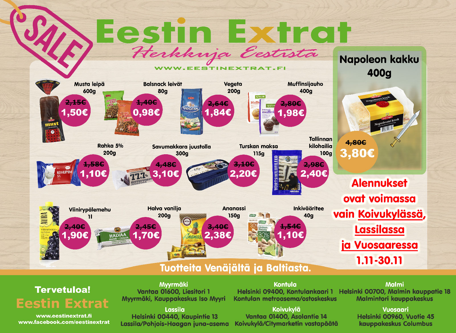 alennukset 2022 11